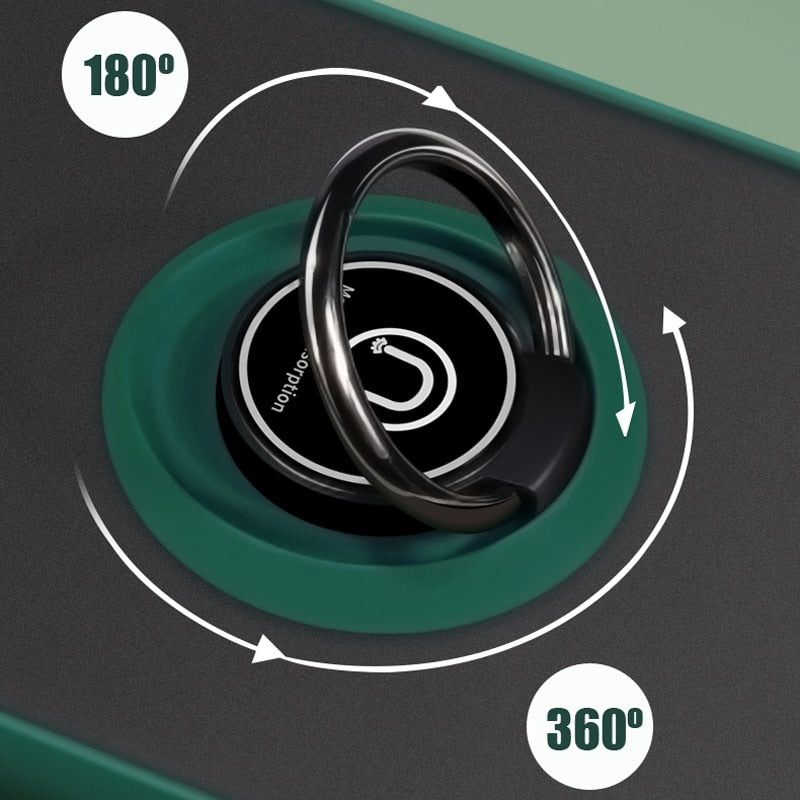 iPhone Case Ring Stand Holder Back Matte Cover - Casefy