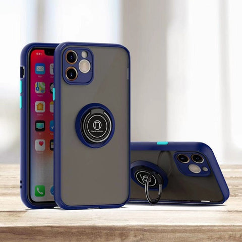 iPhone Case Ring Stand Holder Back Matte Cover - Casefy