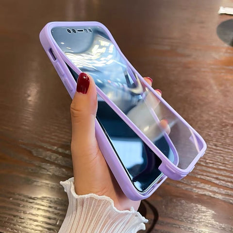 iPhone Case 360 Full Body Front+Back Silicone Bumper - Casefy