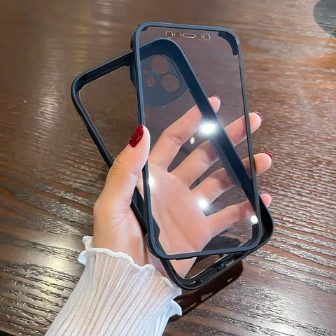 iPhone Case 360 Full Body Front+Back Silicone Bumper - Casefy
