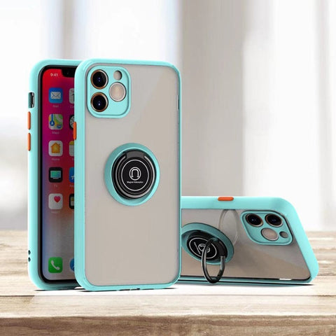 iPhone Case Ring Stand Holder Back Matte Cover - Casefy