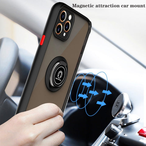 iPhone Case Ring Stand Holder Back Matte Cover - Casefy