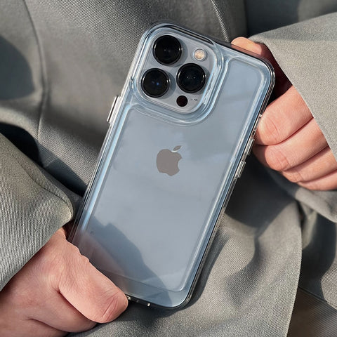 iPhone Case Shockproof Clear Hard Camera Lens Protective Transparent Soft Cover - Casefy