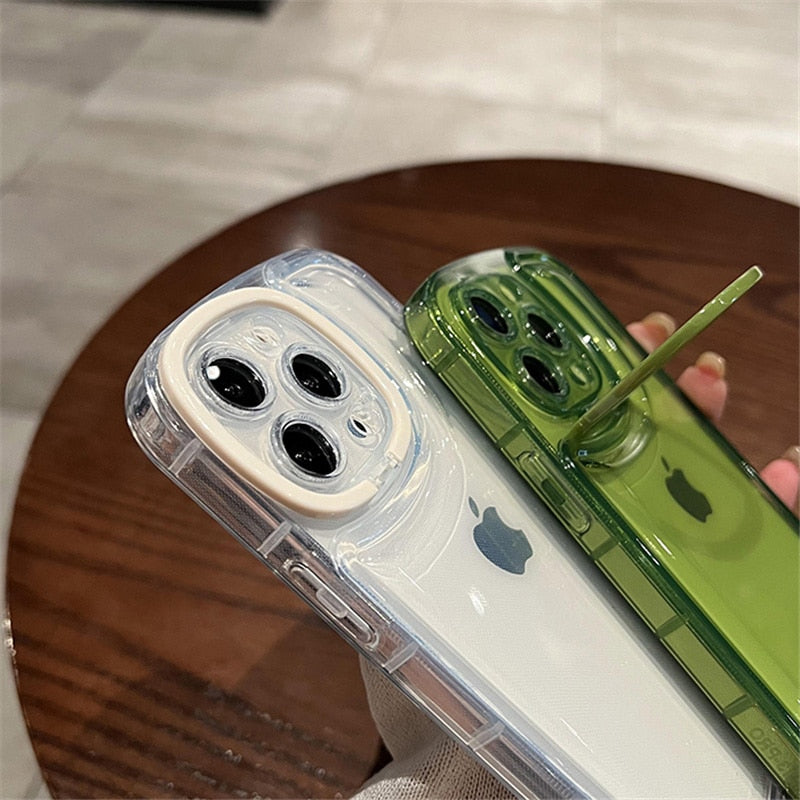 iPhone Case Invisible Folding Holder Camera Lens Ring Stand - Casefy