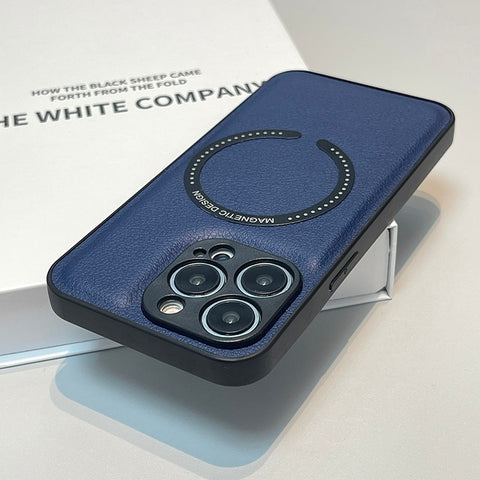 iPhone Case Leather Soft For Magsafe Wireless Charging - Casefy
