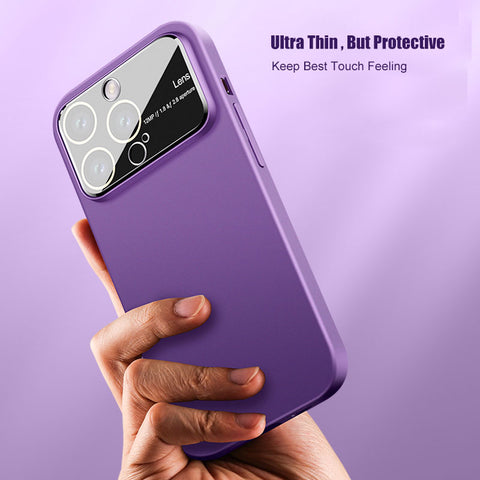 Slim Matte Case for iPhone Temper Glass Camera Protection