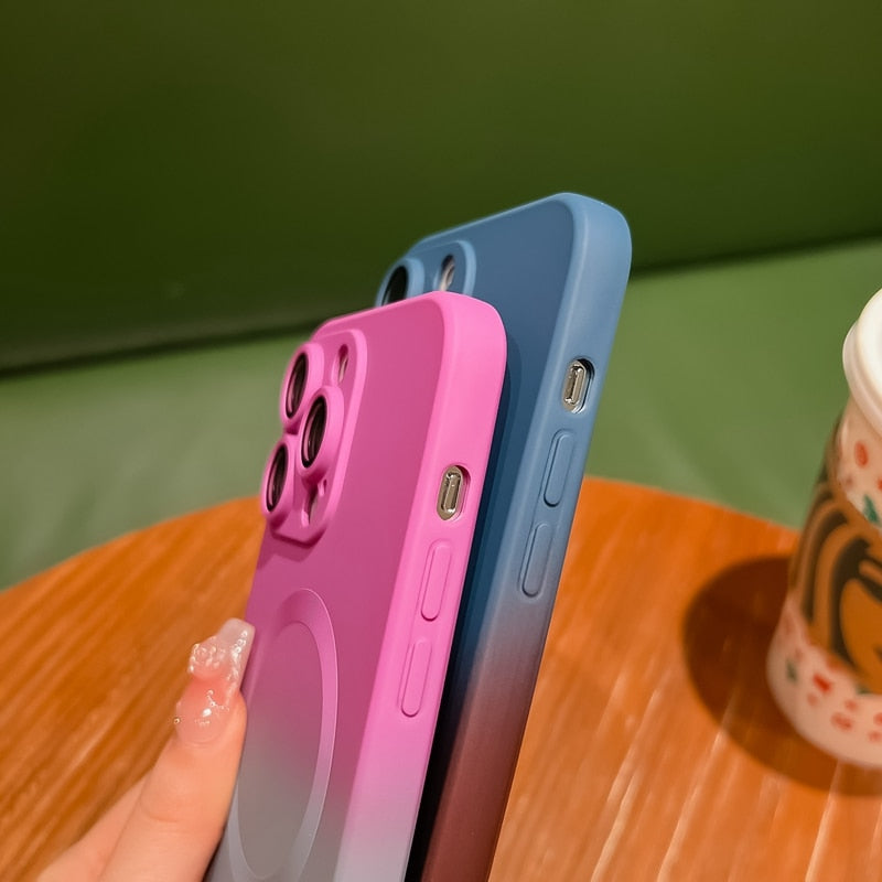 Miagon Olografico Magnetica Cover per iPhone 14 Pro Max,Compatibile con MagSafe Ricarica Wireless Contrasto Colori Custodia Glitter Case Iridescente Gradient Colore Cover Miagon Olografico Magnetica Cover per iPhone 14 Pro Max,Compatibile con MagSafe Ricarica Wireless Contrasto Colori Custodia Glitter Case Iridescente Gradient Colore Cover