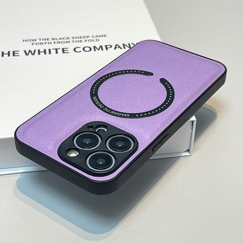 iPhone Case Leather Soft For Magsafe Wireless Charging - Casefy
