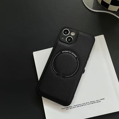 iPhone Case Leather Soft For Magsafe Wireless Charging - Casefy