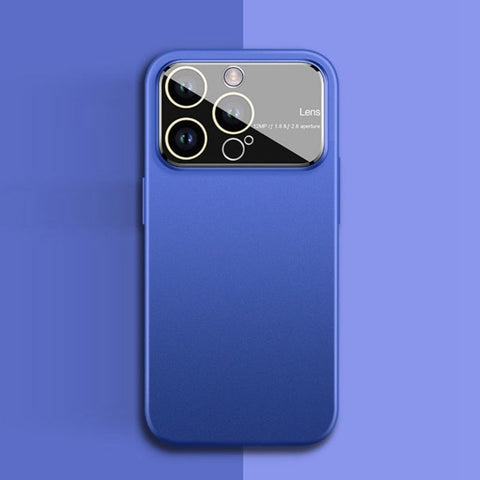 Slim Matte Case for iPhone Temper Glass Camera Protection