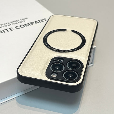 iPhone Case Leather Soft For Magsafe Wireless Charging - Casefy