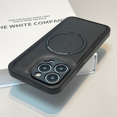 iPhone Case Leather Soft For Magsafe Wireless Charging - Casefy