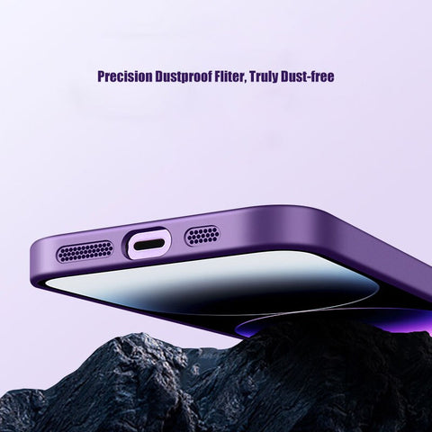 Slim Matte Case for iPhone Temper Glass Camera Protection