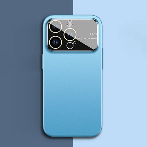 Slim Matte Case for iPhone Temper Glass Camera Protection