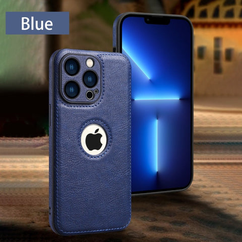 iPhone Case Leather Logo Hole - Casefy