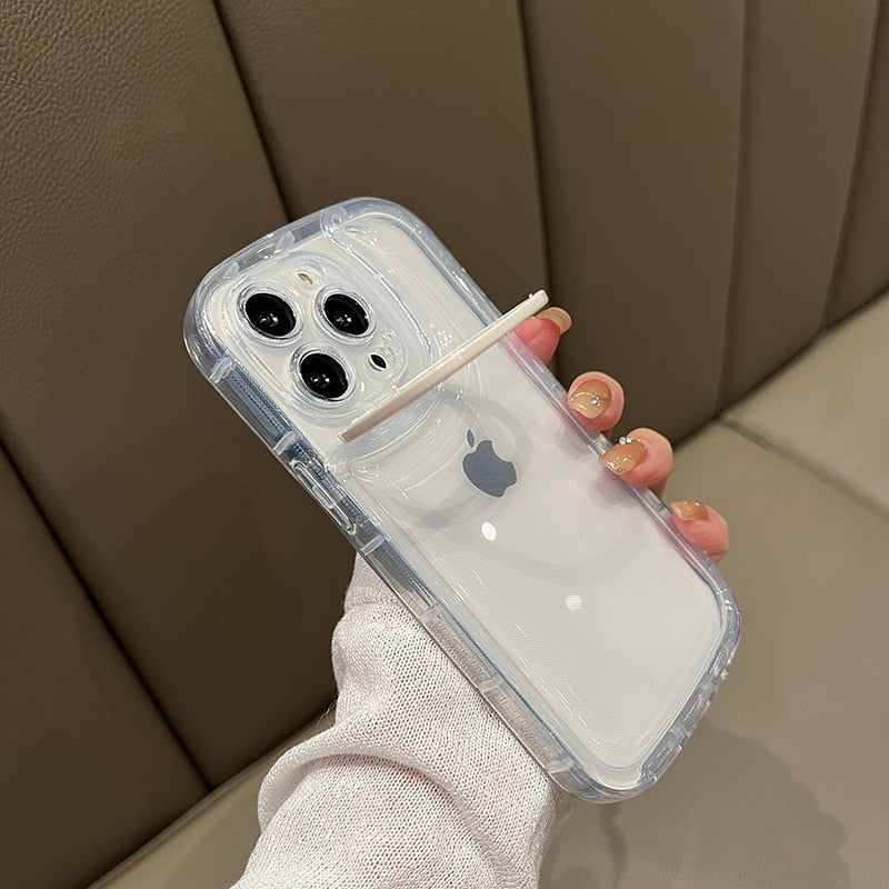 iPhone Case Invisible Folding Holder Camera Lens Ring Stand - Casefy