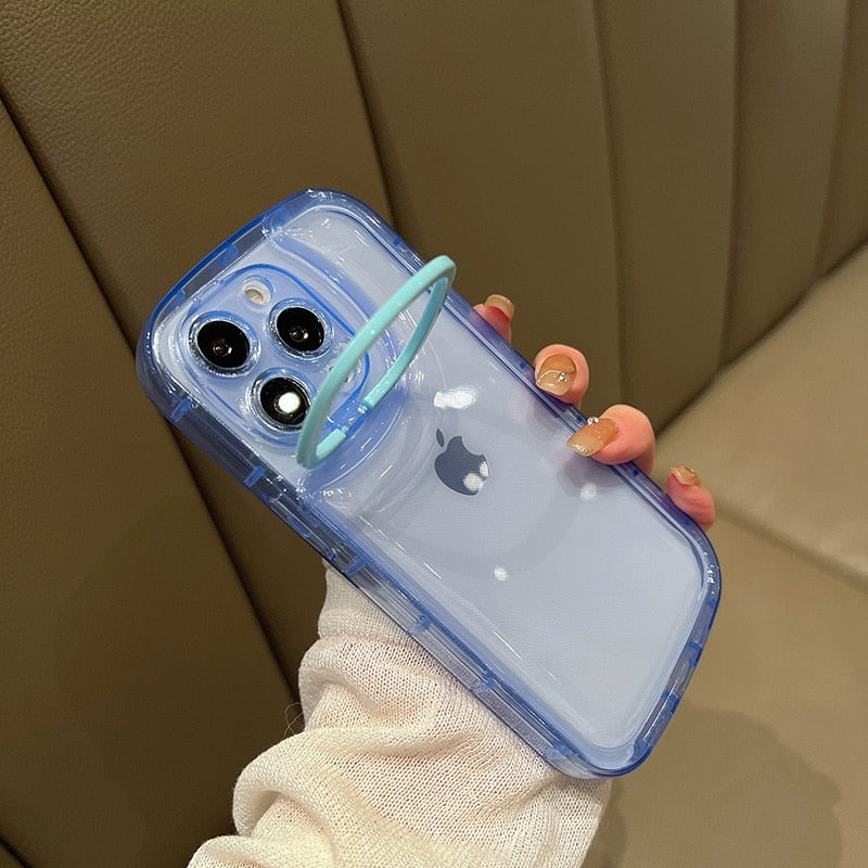 iPhone Case Invisible Folding Holder Camera Lens Ring Stand - Casefy