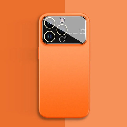 Slim Matte Case for iPhone Temper Glass Camera Protection
