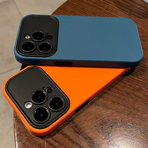 Silicone Soft With Camera Lens Protection for iPhone Case