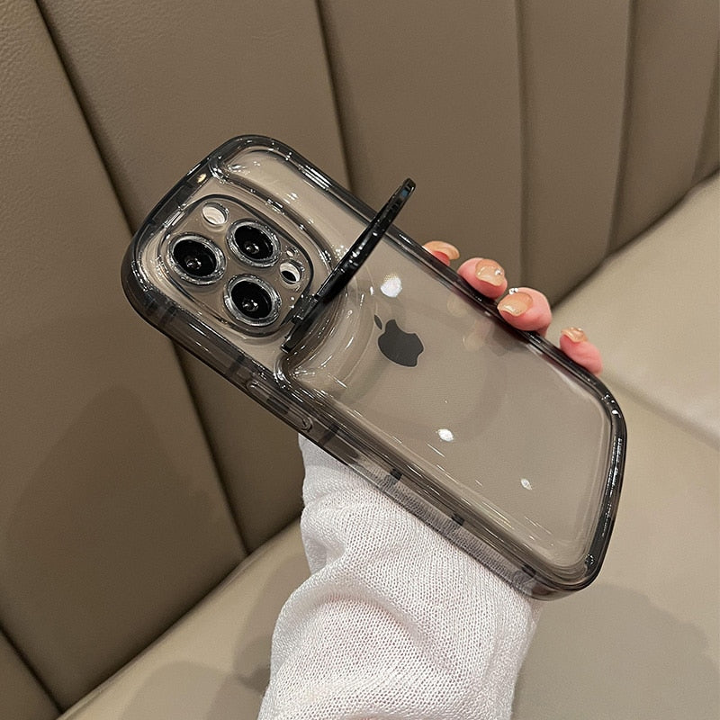 iPhone Case Invisible Folding Holder Camera Lens Ring Stand - Casefy