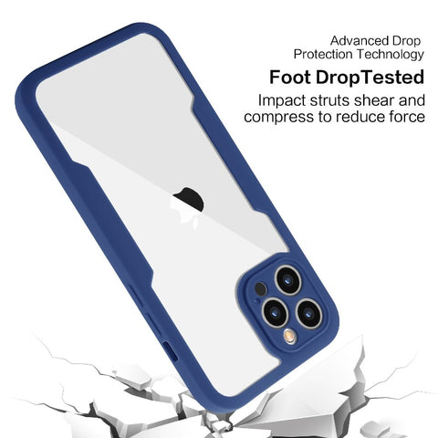 iPhone Case 360 Full Body Front+Back Silicone Bumper - Casefy