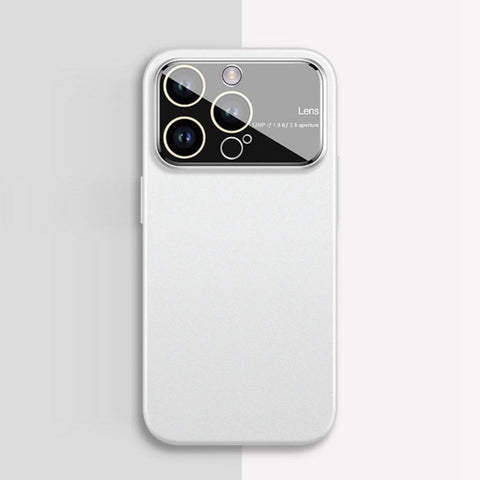 Slim Matte Case for iPhone Temper Glass Camera Protection