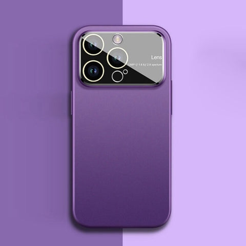 Slim Matte Case for iPhone Temper Glass Camera Protection
