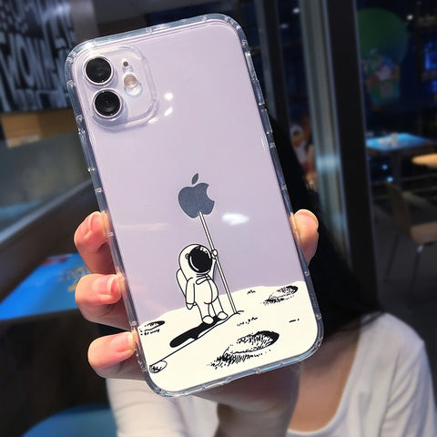 iPhone Case Cartoon Astronaut Star Space - Casefy