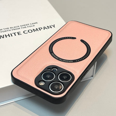 iPhone Case Leather Soft For Magsafe Wireless Charging - Casefy